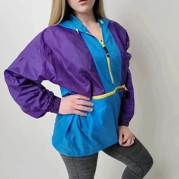 Vintage 90s Helly Hansen Colorblock Windbreaker Track Jacket - S - Picture 5 of 10